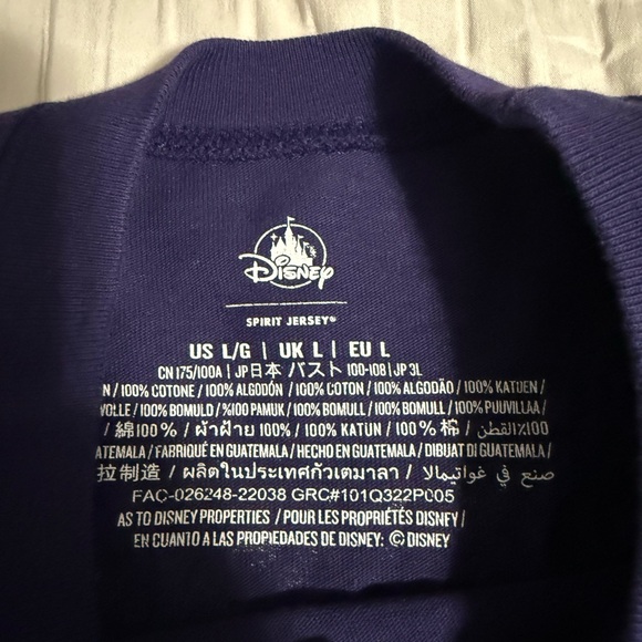 Disney Castle Graphic Spirit Jersey- Sz L - Picture 7 of 9